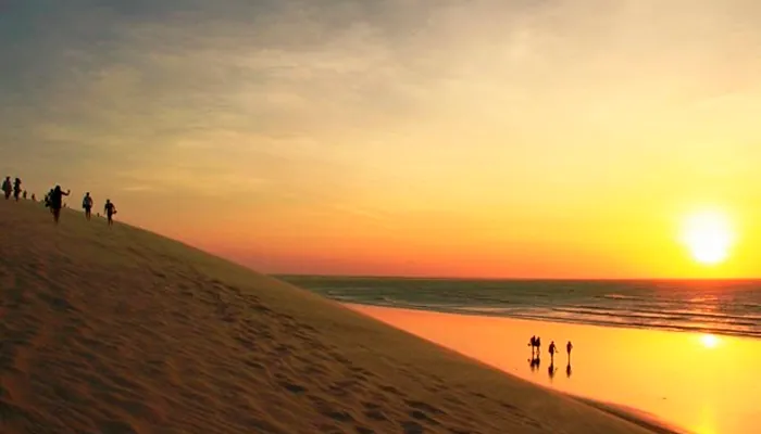 Pôr do sol nas dunas de Jericoacoara