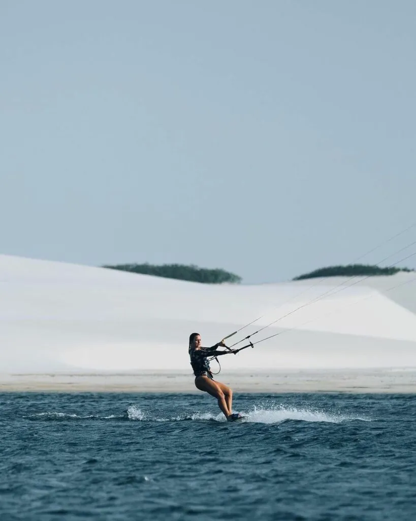 Kitesurf na região dos Lençóis Maranhenses