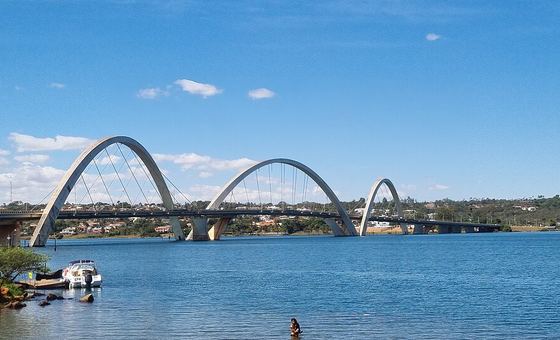 Orla da Ponte JK, em Brasília
