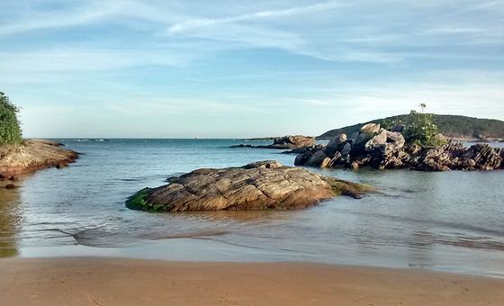 Praia Peracanga, em Guarapari