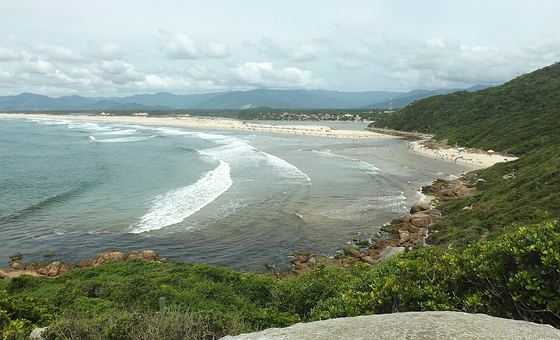 Prainha da Guarda do Embaú, em Palhoça