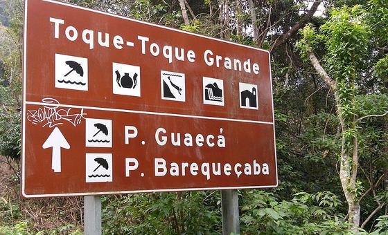 Cachoeira Toque-Toque, em São Sebastião