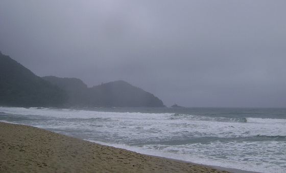 Praia Vermelha do Centro, em Ubatuba